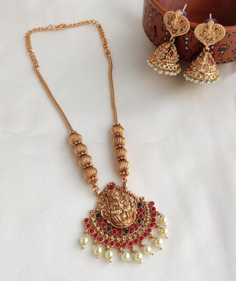 Orbis Alloy Gold-plated Multicolor Jewellery Set(Pack of 1)