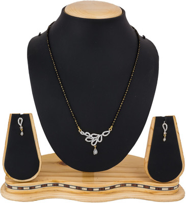 LUXOR Alloy Gold-plated Black, Gold Jewellery Set(Pack of 1)