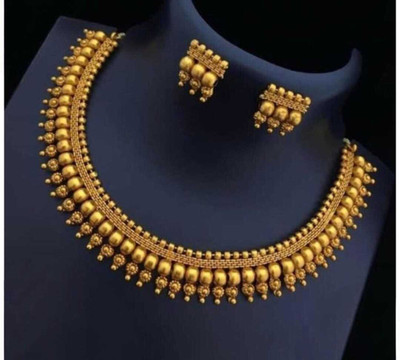 Nik Copper Gold-plated Gold Jewellery Set(Pack of 1)