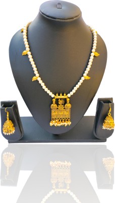 NKS Metal, Dori, Alloy Gold-plated White, Gold Jewellery Set(Pack of 1)