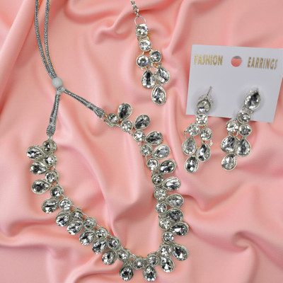 illusion Sterling Silver Silver Jewellery Set(Pack of 1)