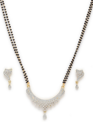 Harsha Creation Alloy Gold-plated Silver Jewellery Set(Pack of 1)