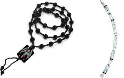 KINGSTYLEIMPEX Dori, Alloy Black, Silver Jewellery Set(Pack of 1)