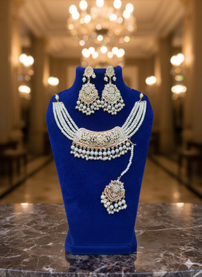 D.B.Z. Alloy Gold-plated Gold Jewellery Set(Pack of 1)