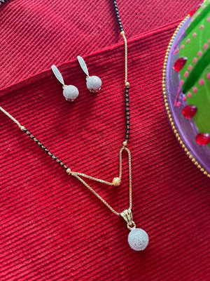 CLONEO Alloy Gold-plated White Jewellery Set(Pack of 3)