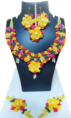 SREEKANT CREATION Fabric Multicolor Jewellery Set(Pack of 6)