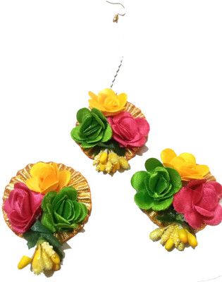 KavyasKreation Fabric Multicolor Jewellery Set(Pack of 1)