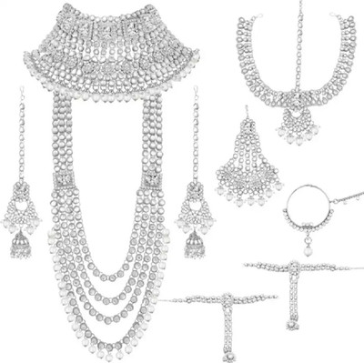 CATALYST Brass Gold-plated, Silver Silver Jewellery Set(Pack of 1)