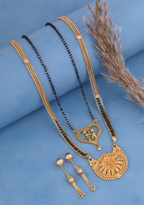 Jewel WORLD Copper, Alloy Gold-plated Gold Jewellery Set(Pack of 1)