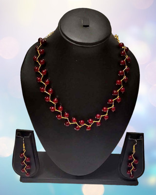 PRAGATI Alloy Brown Jewellery Set(Pack of 3)