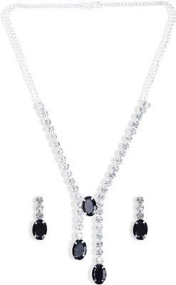 Shree Shyam Alloy Silver White Jewellery Set(Pack of 1)