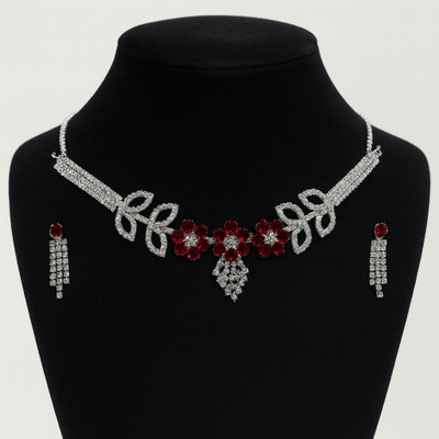 Konika Alloy Sterling Silver Multicolor Jewellery Set(Pack of 1)