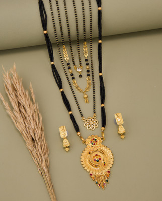 TheSanga Brass Gold-plated Gold Jewellery Set(Pack of 1)