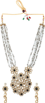 CATALYST Alloy Gold-plated Grey Jewellery Set(Pack of 1)