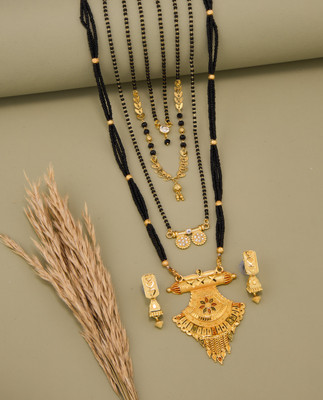 TheSanga Brass Gold-plated Gold Jewellery Set(Pack of 1)