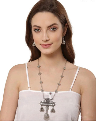 TandraSFashion Oxidised Silver Silver Jewellery Set(Pack of 1)