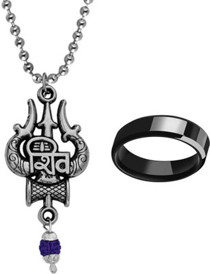 KINGSTYLEIMPEX Stainless Steel Sterling Silver Multicolor Jewellery Set(Pack of 3)