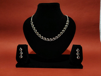 adornbyasfiya Sterling Silver White Jewellery Set(Pack of 1)