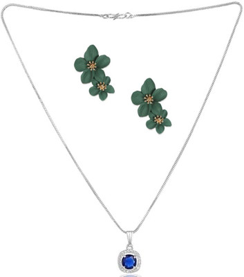 SRK Fashions Alloy Blue, Green Jewellery Set(Pack of 1)