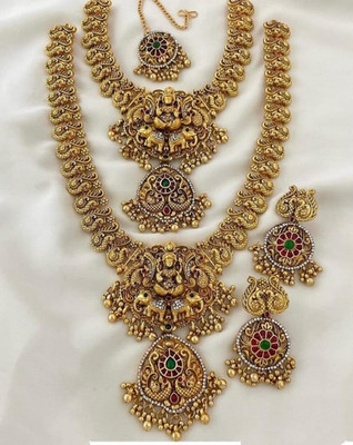 RIENTA JWL Alloy Gold-plated Gold Jewellery Set(Pack of 1)