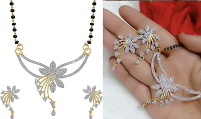 P R Production Oxidised Silver Multicolor Jewellery Set(Pack of 2)