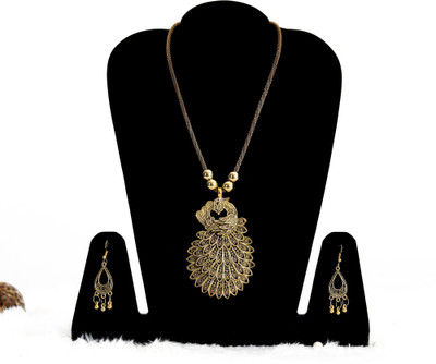 jill fashion Alloy Gold-plated Gold Jewellery Set(Pack of 1)