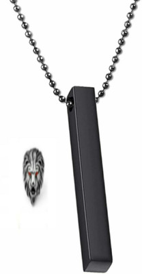 mattrachaya Alloy, Stainless Steel Titanium, Sterling Silver, Silver Silver, Black Jewellery Set(Pack of 2)