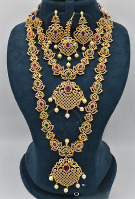 gvg Alloy Gold-plated Multicolor Jewellery Set(Pack of 4)