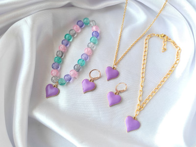 Jewelsbysirani Alloy Gold-plated Multicolor Jewellery Set(Pack of 1)