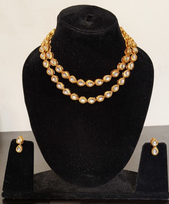 Dream Struggle Alloy Gold-plated Yellow Jewellery Set(Pack of 1)