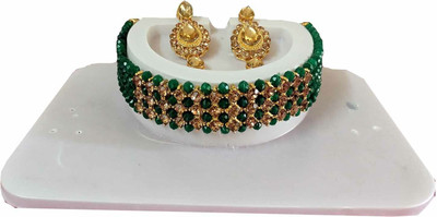 STYLISH DUDE Alloy Green Jewellery Set(Pack of 1)