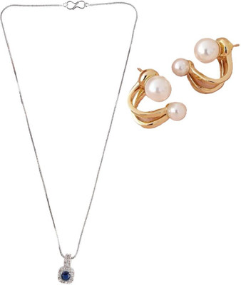 SRK Fashions Alloy Blue, Gold Jewellery Set(Pack of 1)