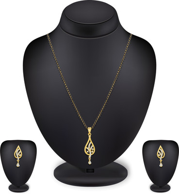 LUXOR Alloy Gold-plated Black, Gold Jewellery Set(Pack of 1)