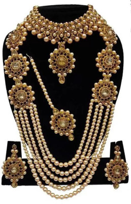 taransha Brass Gold-plated Bronze Jewellery Set(Pack of 1)