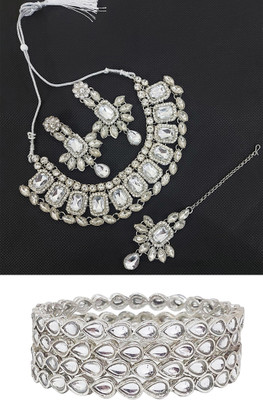 Chrishan Alloy Silver Silver Jewellery Set(Pack of 2)
