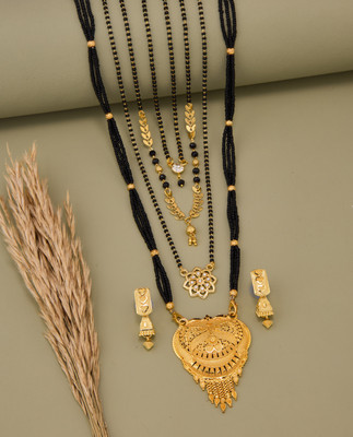 TheSanga Brass Gold-plated Gold Jewellery Set(Pack of 1)