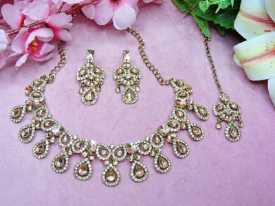 VATSALYA creation Alloy Gold-plated Gold, Silver Jewellery Set(Pack of 3)