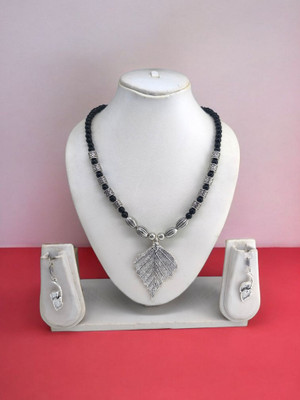 Yaari Collections Oxidised Silver Silver Jewellery Set(Pack of 3)