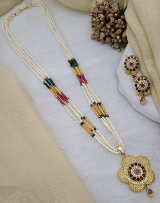 SHIVAY FASHION HUB Alloy Gold-plated Gold Jewellery Set(Pack of 1)