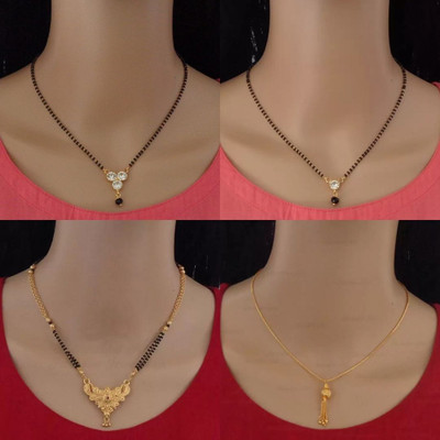 RAMDEV ART FASHION JEWELLERY Gold Plated Mangalsutra tanmaniya For Women and girls Alloy Mangalsutra