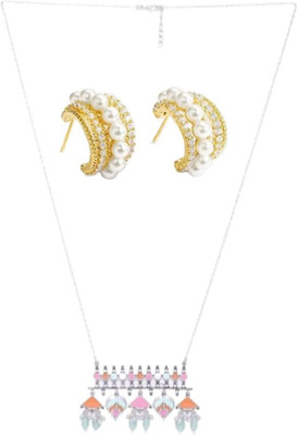 asthacollection Stone Multicolor, Gold Jewellery Set(Pack of 1)