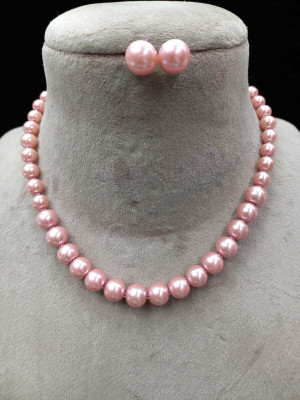 DENICRAAS Alloy Pink Jewellery Set(Pack of 1)