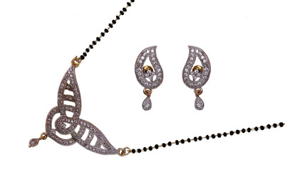 BELLACRAZE Brass Gold-plated Black, Gold Jewellery Set(Pack of 1)