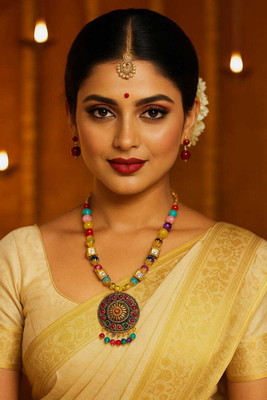 DesiMart Fashion Brass, Dori, Alloy Gold-plated Multicolor Jewellery Set(Pack of 1)