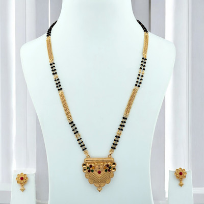 Seora Alloy Gold-plated Gold Jewellery Set(Pack of 2)