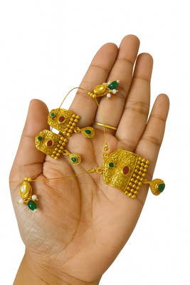 RS Collection Alloy Gold-plated Multicolor Jewellery Set(Pack of 1)