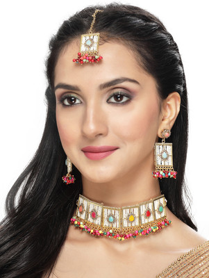 Sukkhi Alloy Gold-plated Multicolor Jewellery Set(Pack of 1)