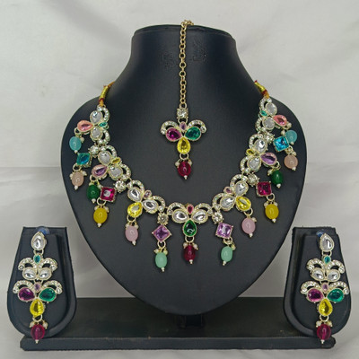 Kavya Creation Alloy Multicolor Jewellery Set(Pack of 1)