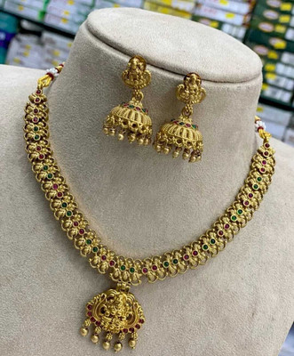 Joyful Alloy Gold-plated Multicolor Jewellery Set(Pack of 1)