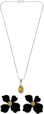 Opus Gems Stone Gold, Black Jewellery Set(Pack of 1)
